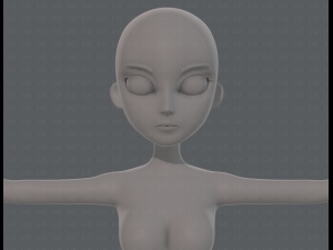 base mesh woman 18 3D Модель