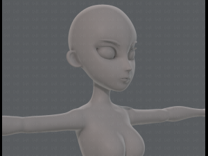 base mesh woman 18 3D Модель