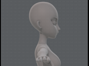 base mesh woman 18 3D Модель