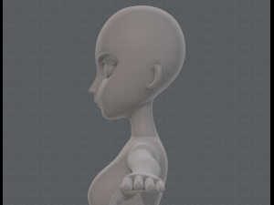 base mesh woman 18 3D Модель