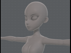 base mesh woman 18 3D Модель