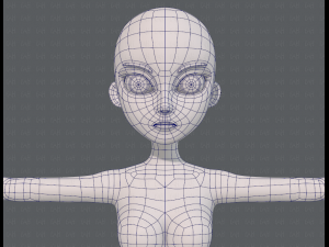 base mesh woman 18 3D Модель