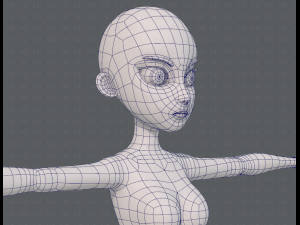 base mesh woman 18 3D Модель