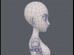 base mesh woman 18 3D Модель