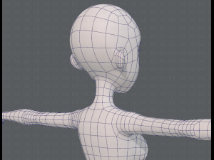 base mesh woman 18 3D Модель