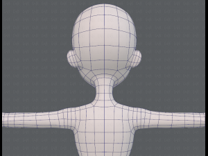 base mesh woman 18 3D Модель