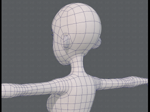 base mesh woman 18 3D Модель
