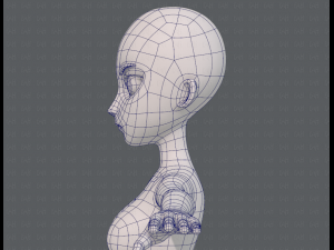 base mesh woman 18 3D Модель