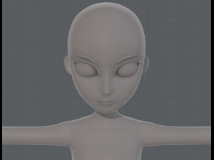 base mesh woman 18 3D Модель