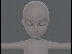 base mesh woman 18 3D Model