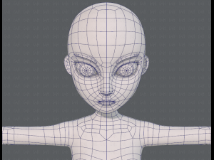 base mesh woman 18 3D Модель