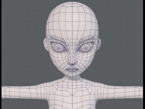 base mesh woman 18 3D Model