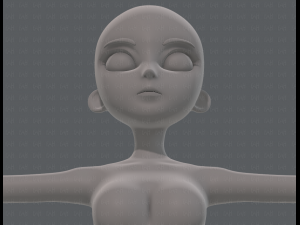 base mesh woman 18 3D Модель