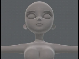 base mesh woman 18 3D Model