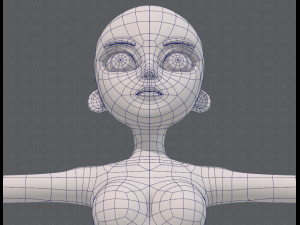 base mesh woman 18 3D Модель