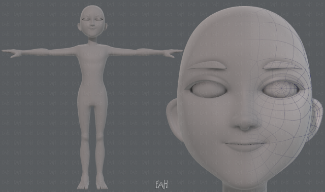 base mesh man character v18 3D-Modell .c4d .max .obj .3ds .fbx .stl .blend 