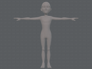 base mesh man character v18 3D-Modell