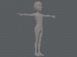 base mesh man character v18 3D-Modell