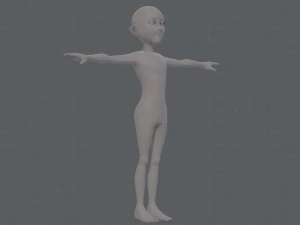 base mesh man character v18 3D Model