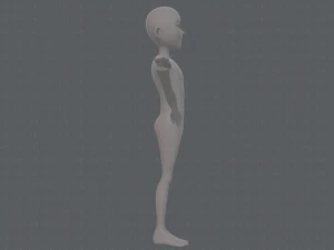 base mesh man character v18 3D Model