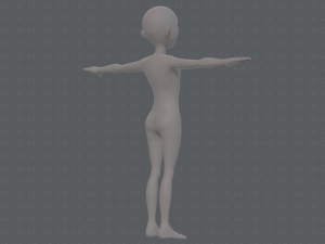 base mesh man character v18 3D-Modell