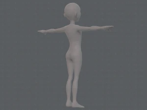 base mesh man character v18 3D Model