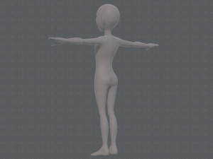 base mesh man character v18 3D-Modell