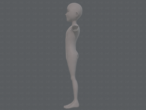 base mesh man character v18 3D-Modell