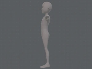base mesh man character v18 3D Model
