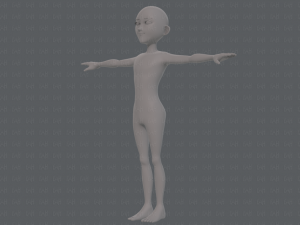 base mesh man character v18 3D-Modell