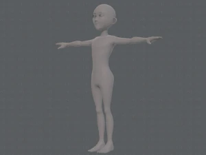 base mesh man character v18 3D Model