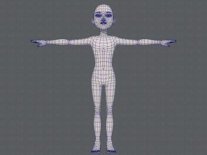 base mesh man character v18 3D-Modell