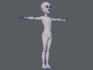 base mesh man character v18 3D-Modell