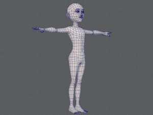 base mesh man character v18 3D Model