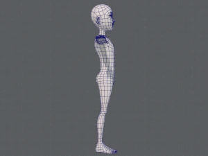 base mesh man character v18 3D Model