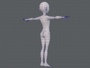 base mesh man character v18 3D-Modell