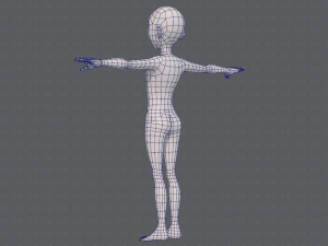 base mesh man character v18 3D-Modell