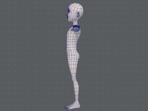 base mesh man character v18 3D-Modell