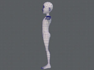 base mesh man character v18 3D Model