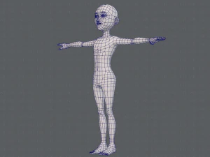 base mesh man character v18 3D Model