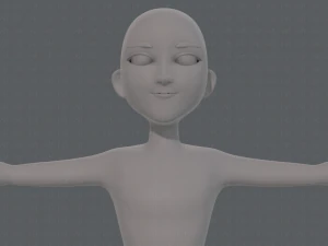 base mesh man character v18 3D Model