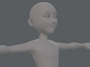 base mesh man character v18 3D Model