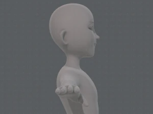 base mesh man character v18 3D Model