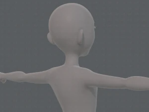 base mesh man character v18 3D Model