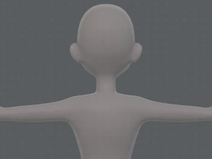 base mesh man character v18 3D Model