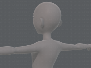 base mesh man character v18 3D-Modell