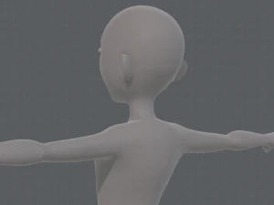 base mesh man character v18 3D Model