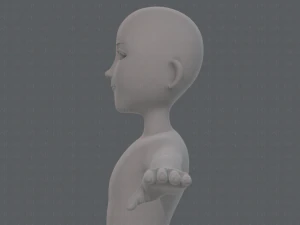 base mesh man character v18 3D Model