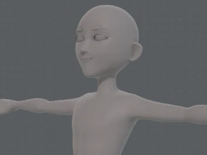 base mesh man character v18 3D Model
