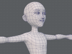 base mesh man character v18 3D-Modell